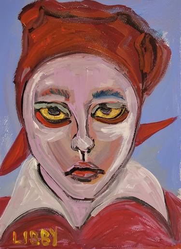 Original Post-impressionism People Painting by Lisa Libby