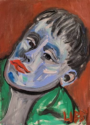 Original Post-impressionism People Painting by Lisa Libby