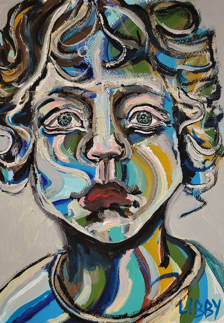 Original Abstract Expressionism Abstract Painting by Lisa Libby