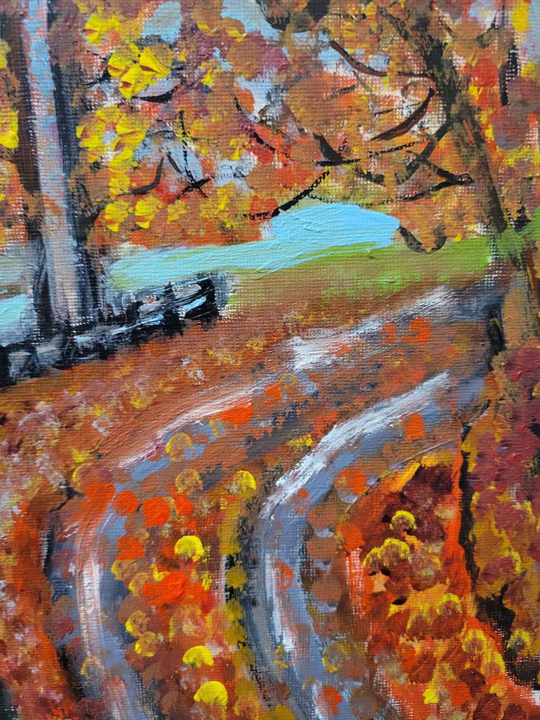 Original Abstract Expressionism Landscape Painting by Lisa Libby