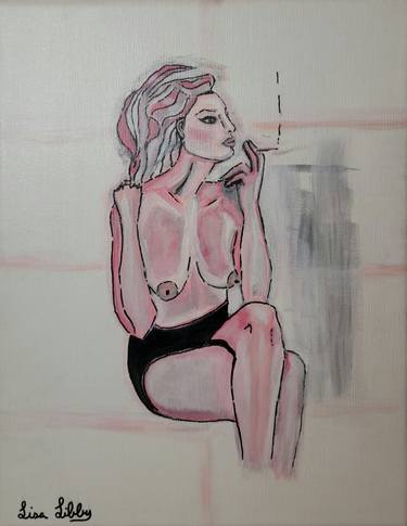 Print of Figurative Nude Paintings by Lisa Libby