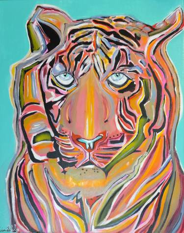 Original Abstract Expressionism Animal Paintings by Lisa Libby