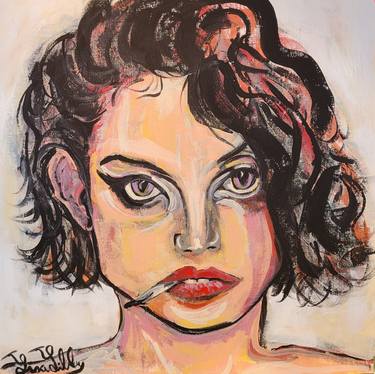 Original Abstract Expressionism Portrait Paintings by Lisa Libby