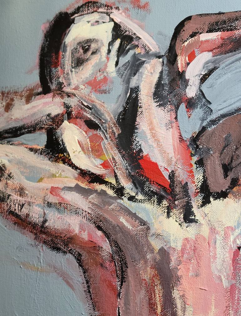 Original Abstract Expressionism Nude Painting by Lisa Libby