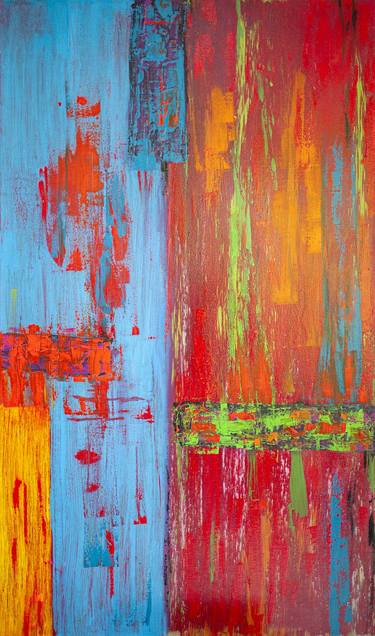 Original Abstract Expressionism Abstract Paintings by Samuel Rodriguez