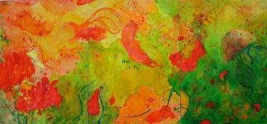 Original Abstract Expressionism Abstract Paintings by Michelle Zacharias