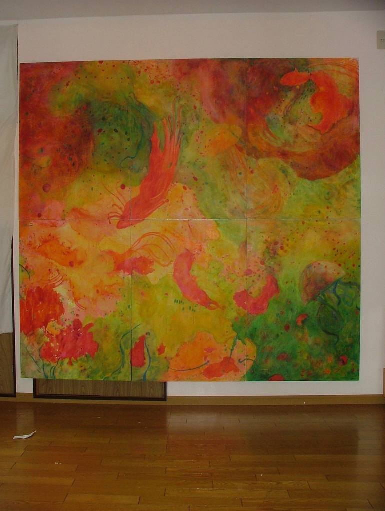 Original Abstract Expressionism Abstract Painting by Michelle Zacharias