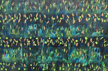 Blooming Green 121.8 cm x 182.8 cm Abstract Painting thumb