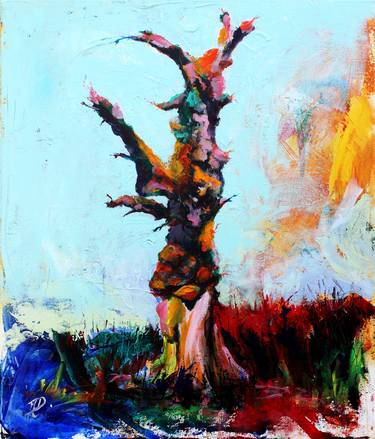 Original Abstract Tree Paintings by A Donnelly