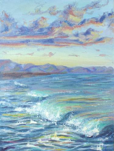 Print of Realism Seascape Paintings by Natalia Tkach