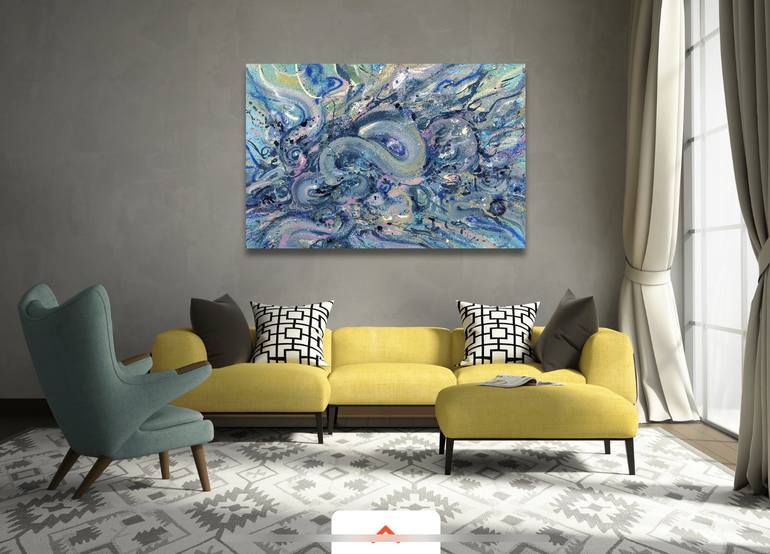 Original Abstract Expressionism Abstract Painting by Lindsey Orrin