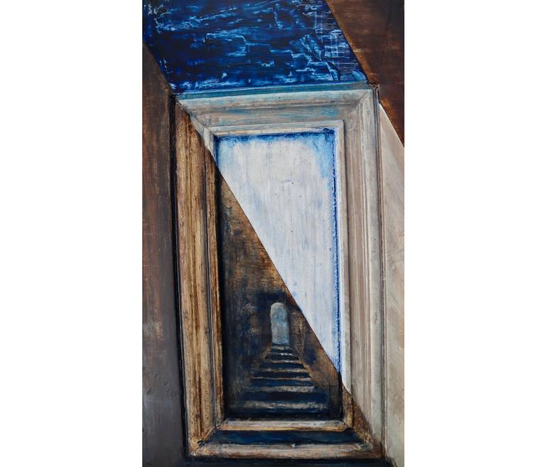 Original Abstract Expressionism Fantasy Mixed Media by Catherin Bennett