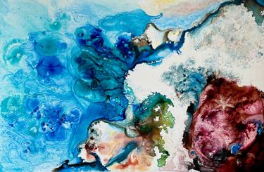Original Abstract Seascape Painting by Catherin Bennett