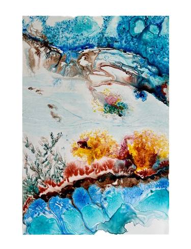 Original Abstract Seascape Painting by Catherin Bennett