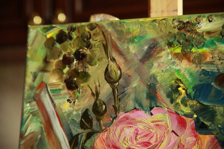 Original Fine Art Floral Painting by Julia Crystal