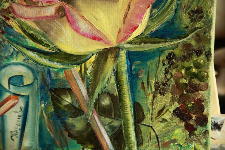 Original Fine Art Floral Painting by Julia Crystal