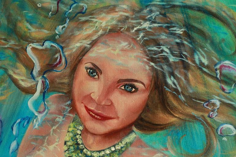 Original Fine Art Portrait Painting by Julia Crystal