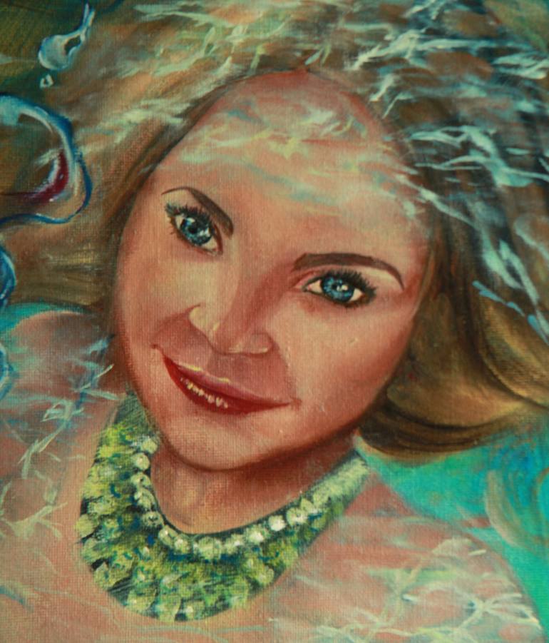 Original Fine Art Portrait Painting by Julia Crystal