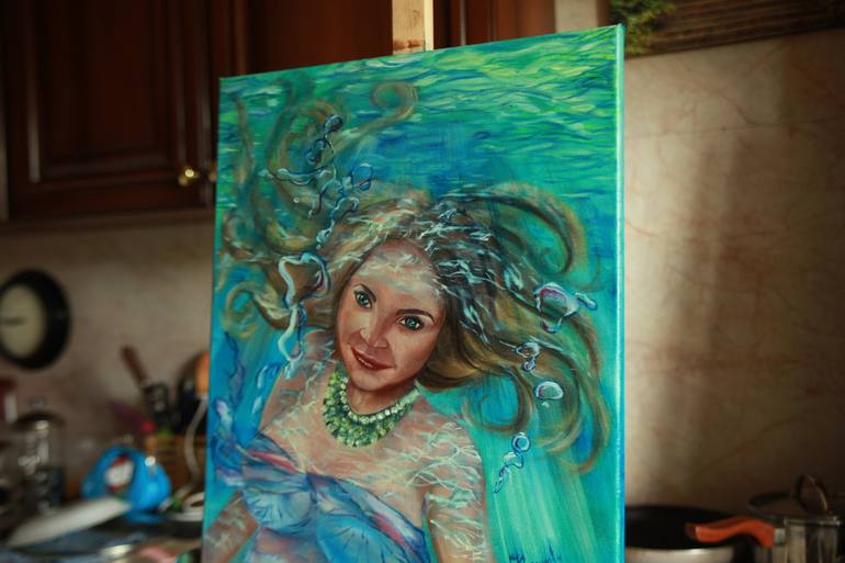 Original Fine Art Portrait Painting by Julia Crystal