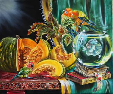 Original Still Life Paintings by Julia Crystal