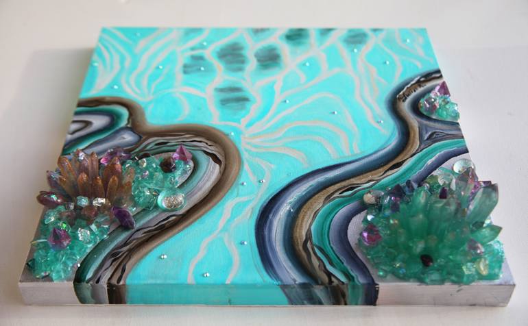Original Expressionism Abstract Painting by Julia Crystal