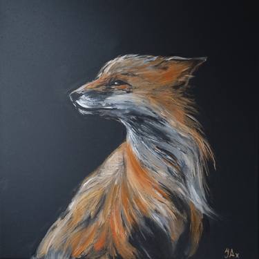 Original Abstract Animal Painting by Inara Axelsson Piksa