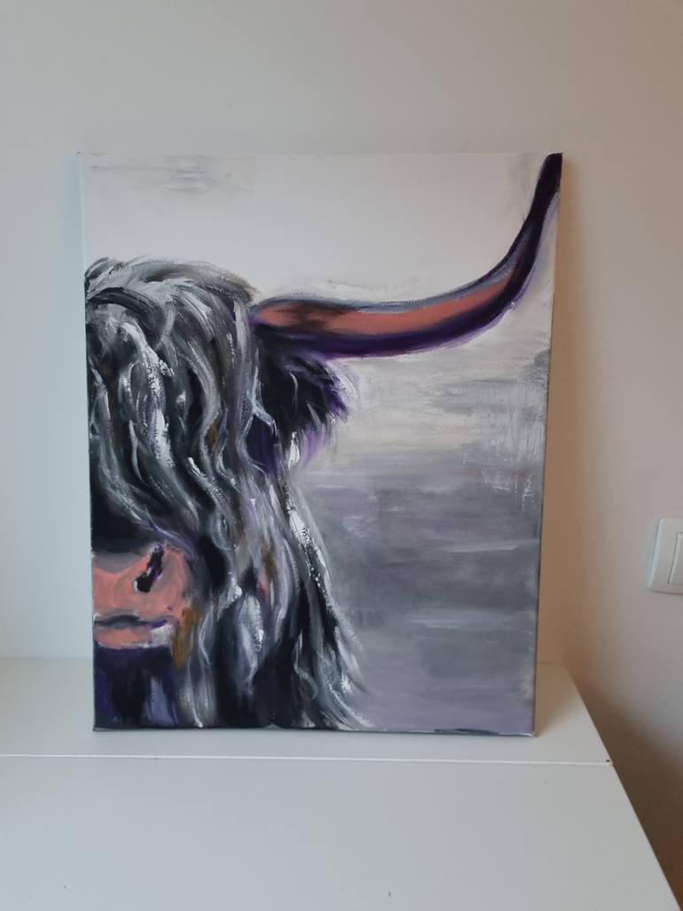 Original Abstract Animal Painting by Inara Axelsson Piksa