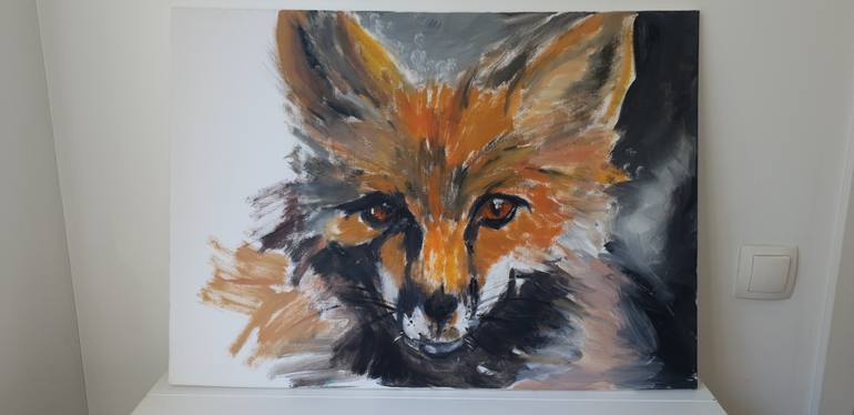 Original Abstract Animal Painting by Inara Axelsson Piksa