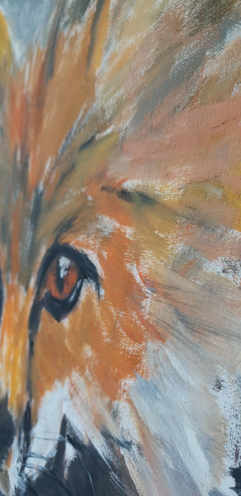 Original Abstract Animal Painting by Inara Axelsson Piksa