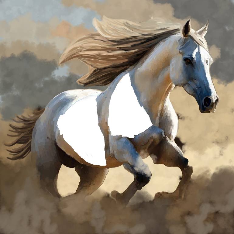 Original Horse Digital by Fatima Sajjad