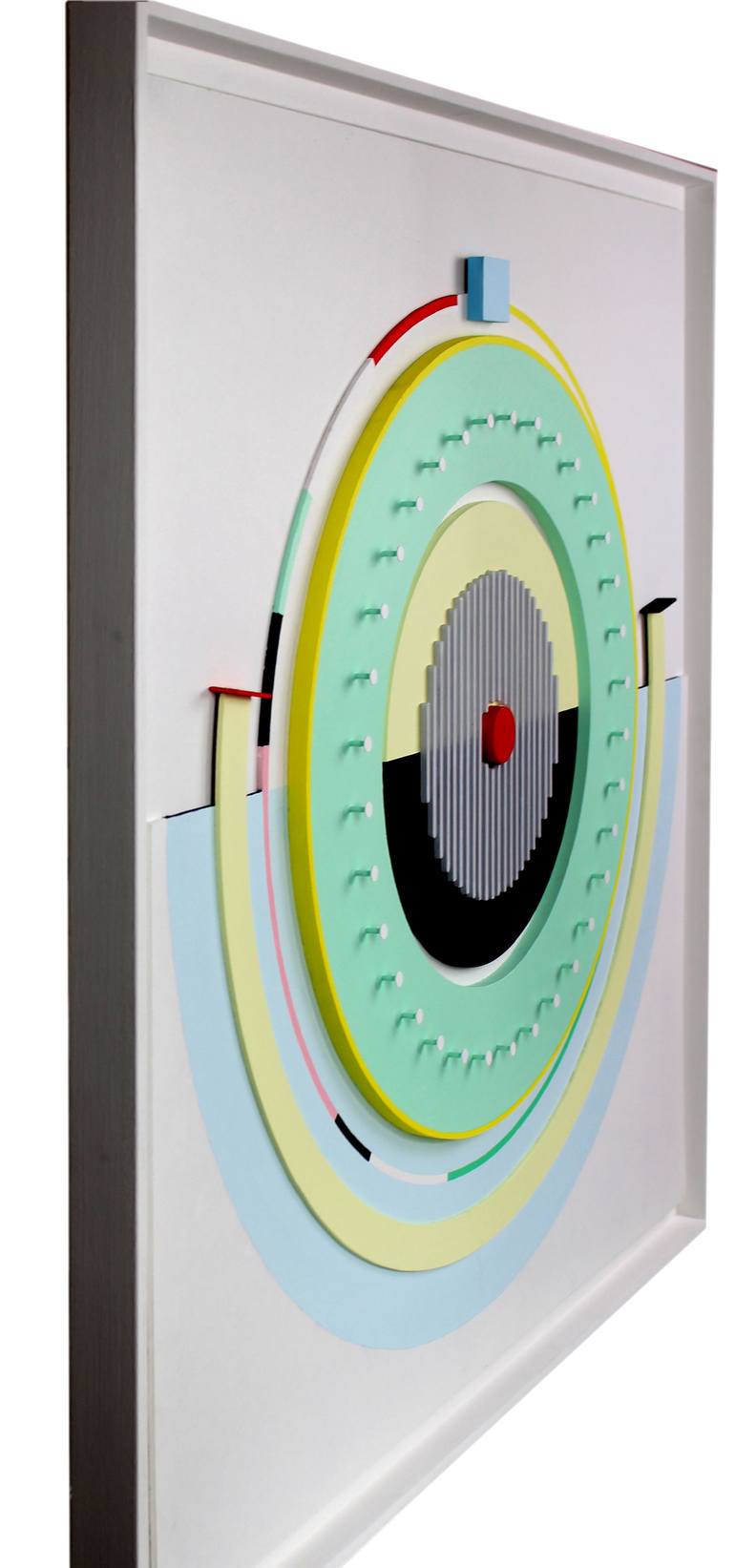 Original Abstract Geometric Painting by Joel Chasseriau