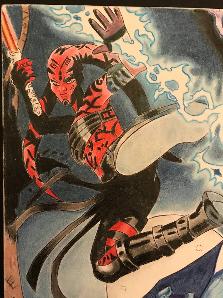 Original Pop Art Comics Drawing by Yojan Holguin