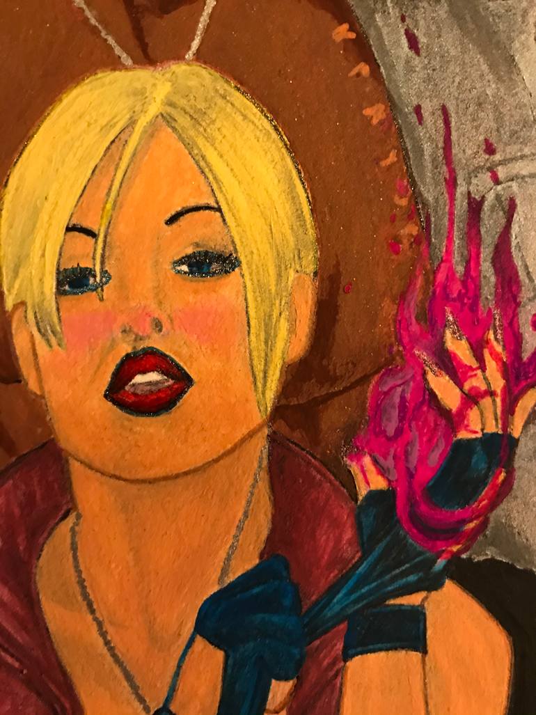 Original Pop Art Cinema Painting by Yojan Holguin