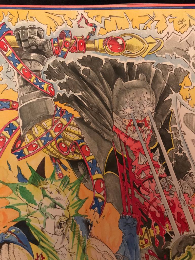 Original Pop Art Comics Painting by Yojan Holguin