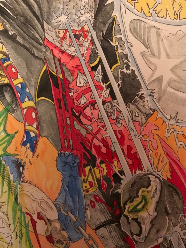 Original Pop Art Comics Painting by Yojan Holguin