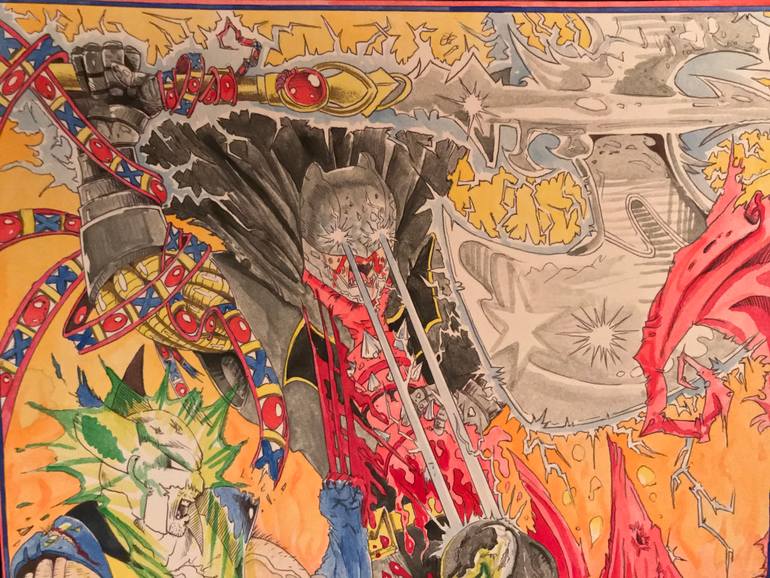 Original Pop Art Comics Painting by Yojan Holguin