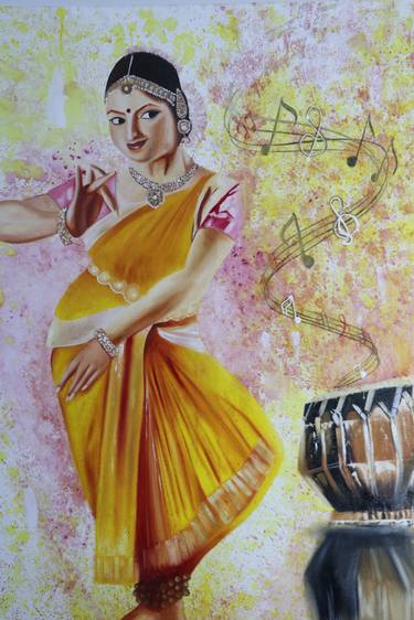 Indian Traditional Bharatnatyam Dancer thumb