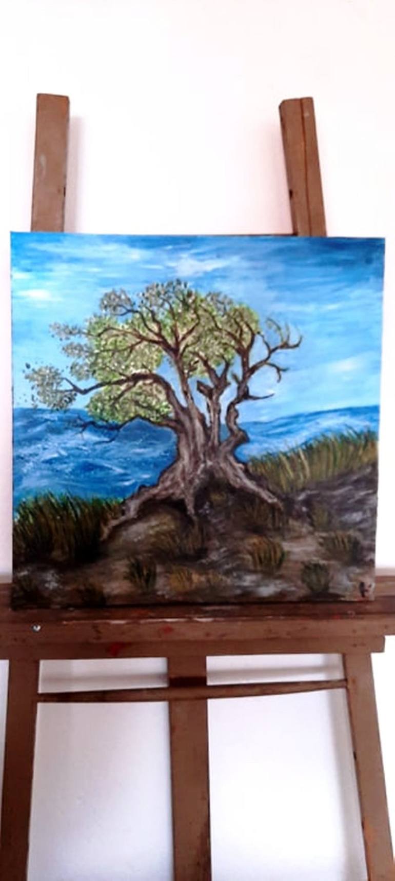 Original Realism Tree Painting by Sanja Rubelj