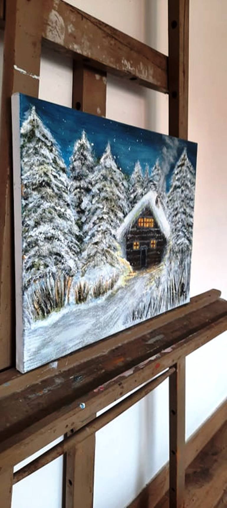 Original Expressionism Landscape Painting by Sanja Rubelj