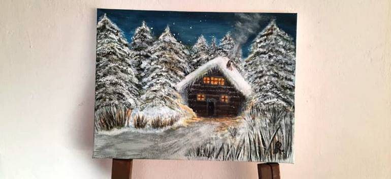 Original Expressionism Landscape Painting by Sanja Rubelj