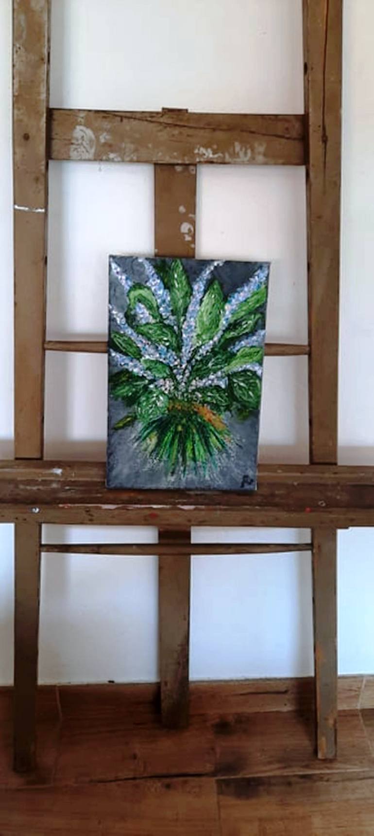 Original Abstract Expressionism Floral Painting by Sanja Rubelj