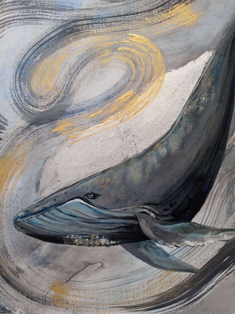 Original Abstract Animal Painting by Hanna Nesterova