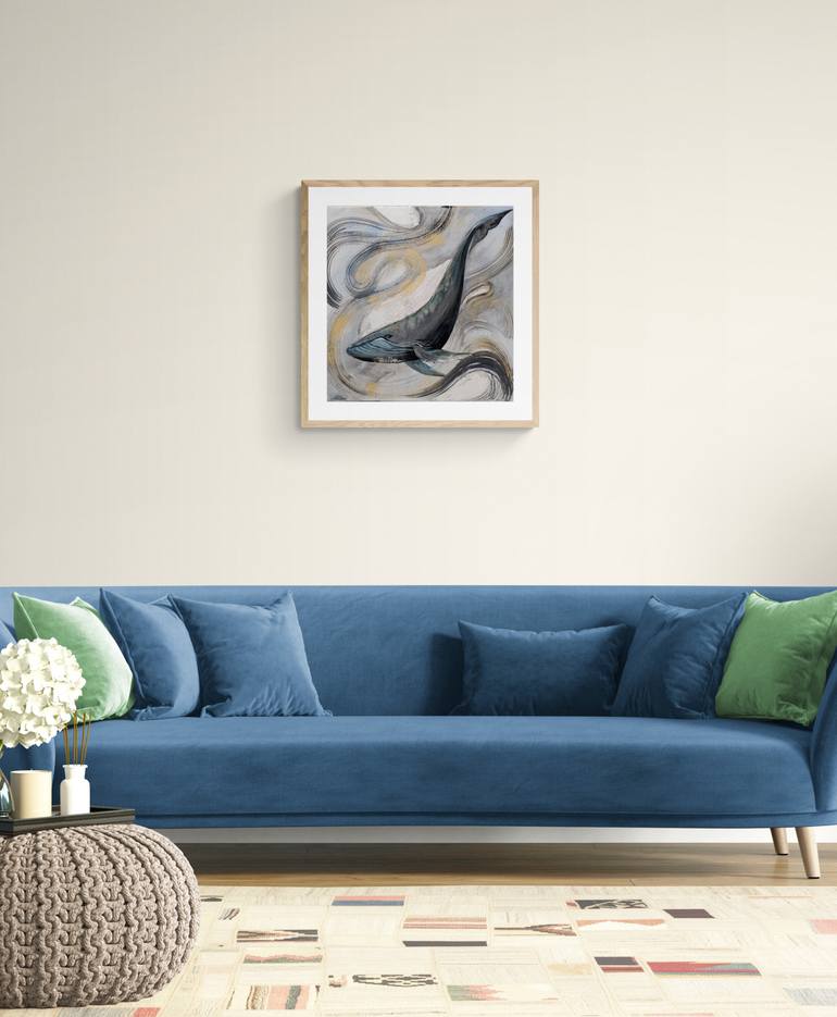 Original Abstract Animal Painting by Hanna Nesterova