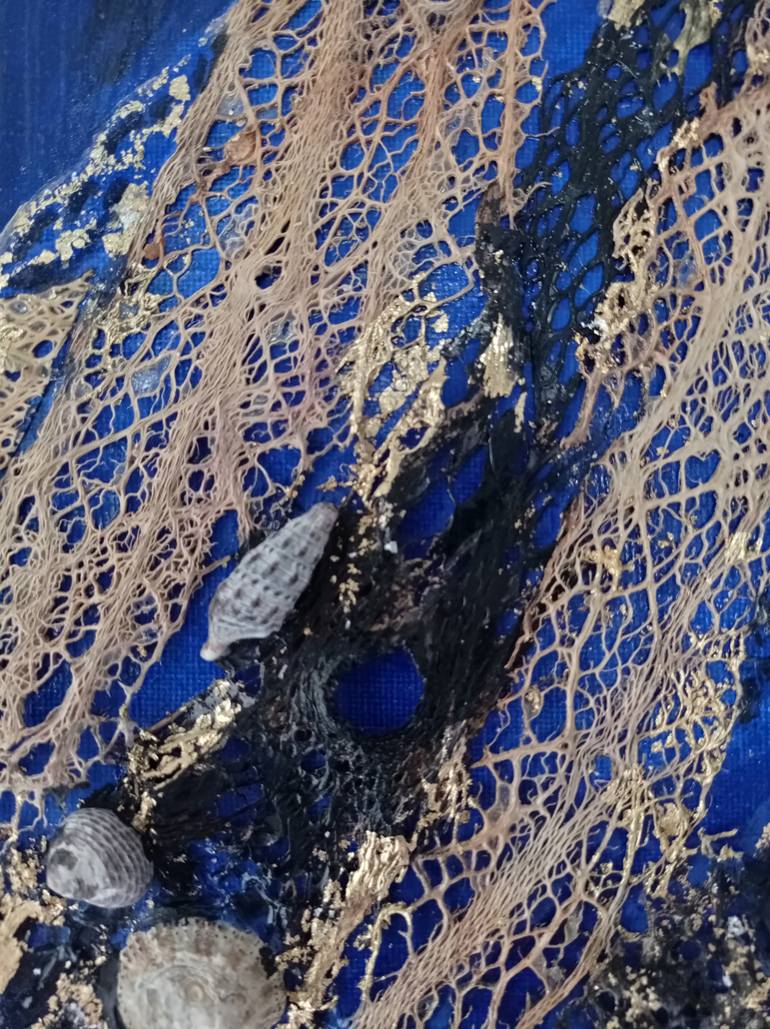 Original Abstract Water Collage by Hanna Nesterova
