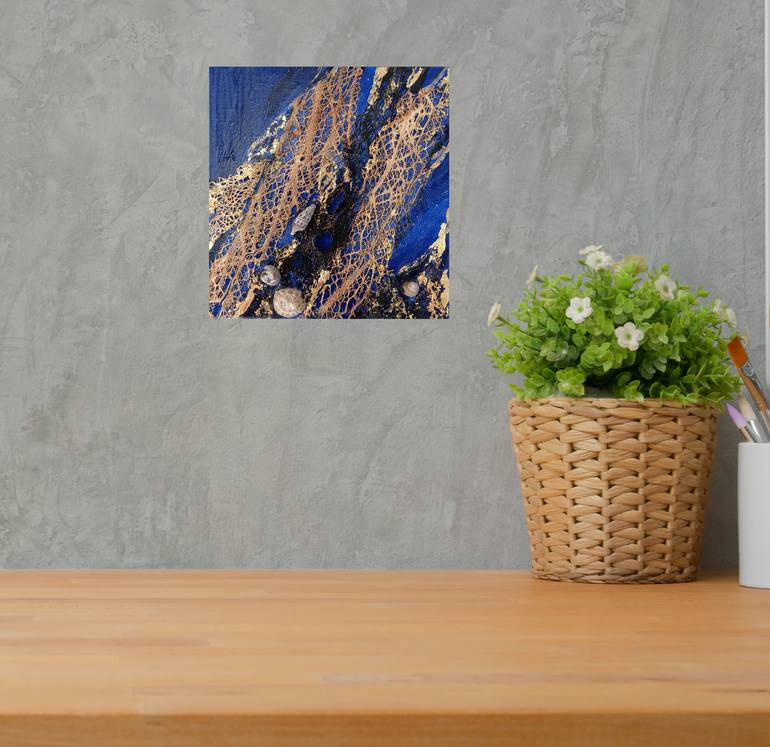 Original Abstract Water Collage by Hanna Nesterova