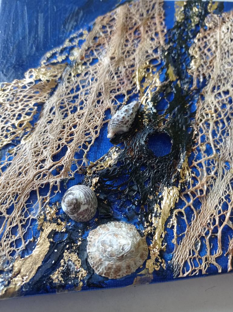 Original Abstract Water Collage by Hanna Nesterova