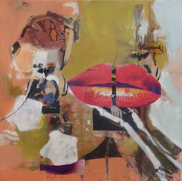 Original Abstract Erotic Paintings by Angela Sans