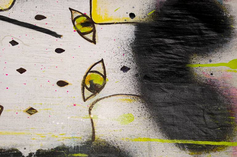 Original Abstract Graffiti Painting by The Pochoclera