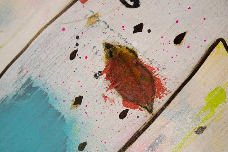Original Abstract Graffiti Painting by The Pochoclera