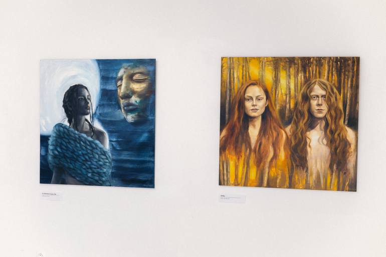Original Figurative People Painting by Alina Negrea